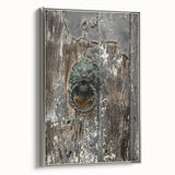 Weathered Lion Door Knocker Wall Art – Rustic Elegance Decor