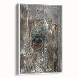 Weathered Lion Door Knocker Wall Art – Rustic Elegance Decor