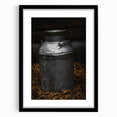 Antique Metal Milk Jug - Rustic Farmhouse Wall Art