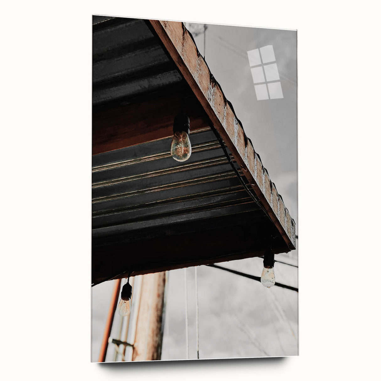 Rustic Edison Bulb Glow - Modern Vintage Art Print