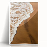 Golden Sands and Sea Foam - Coastal Rustic Art Print