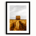 Golden Harvest - Rustic Hay Bale Art Print