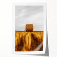 Golden Harvest - Rustic Hay Bale Art Print