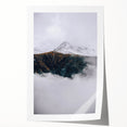Rustic Mountain Landscape Art, Farmhouse Wall Decor Print