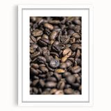 Rustic Wall Art: Coffee Bean Close-Up – Farmhouse Kitchen Decor Print