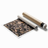 Rustic Wall Art: Coffee Bean Close-Up – Farmhouse Kitchen Decor Print