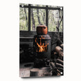 Rustic Wall Art: Wood Stove & Clay Pot – Cozy Farmhouse Decor Print