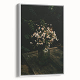 Rustic Wall Art: Wildflowers in Glass Jar – Farmhouse Floral Decor Print