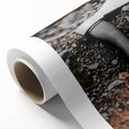 Rustic Wall Art: Axe on Gravel Close-Up – Industrial Farmhouse Decor Print