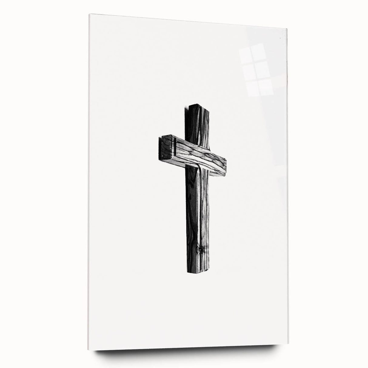 Rustic Wooden Cross Wall Art – Minimalist Farmhouse-Inspired Decor