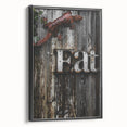 Rustic 'Eat' Sign Wall Art – Farmhouse Kitchen Decor with Metal Accents