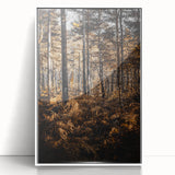Rustic Autumn Forest Wall Art – Nature-Inspired Farmhouse Landscape Decor