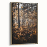 Rustic Autumn Forest Wall Art – Nature-Inspired Farmhouse Landscape Decor
