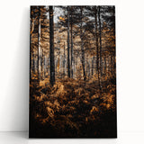 Rustic Autumn Forest Wall Art – Nature-Inspired Farmhouse Landscape Decor