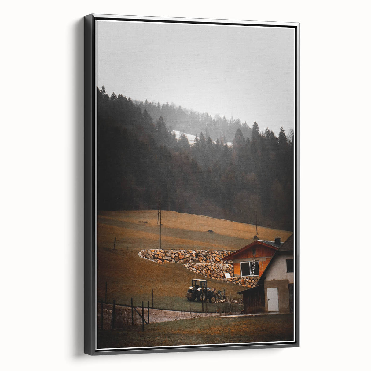 Rustic Farmhouse Landscape Wall Art – Farmhouse Decor with Country Charm