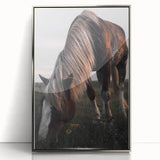 Rustic Grazing Horse Wall Art – Farmhouse Decor with Natural Charm