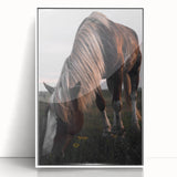 Rustic Grazing Horse Wall Art – Farmhouse Decor with Natural Charm