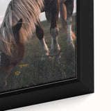Rustic Grazing Horse Wall Art – Farmhouse Decor with Natural Charm