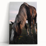 Rustic Grazing Horse Wall Art – Farmhouse Decor with Natural Charm