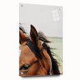 Rustic Horse Close-Up Wall Art – Farmhouse Decor with Natural Elegance