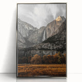 Rustic Mountain Waterfall Wall Art – Farmhouse Decor with Nature’s Beauty