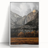 Rustic Mountain Waterfall Wall Art – Farmhouse Decor with Nature’s Beauty
