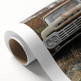 Rustic Wall Art: Vintage Abandoned Truck in Autumn Scene