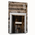 Rustic Wall Art - Horseshoe Above Wooden Door, Farmhouse Decor Print