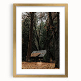 Rustic Wall Art - Cabin in the Woods, Farmhouse Decor, Cozy Nature Print
