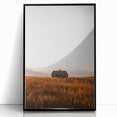 Rustic Landscape Wall Art - Abandoned Farmhouse in Golden Field