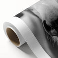 Black and White Horse Close-Up Wall Art – Rustic Farmhouse Decor