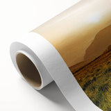 Rustic Landscape Wall Art – Golden Mountain Sunrise for Rustic Decor