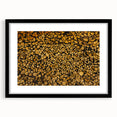 Rustic Log Pile Wall Art – Stacked Firewood for Cozy Farmhouse Decor