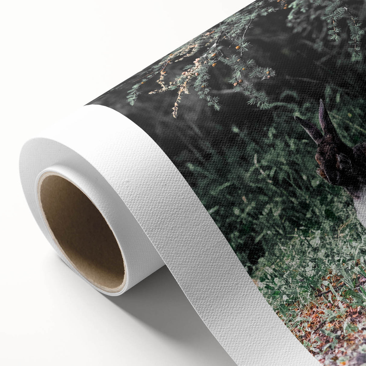 Majestic Forest Rabbit: Rustic Nature Art Print