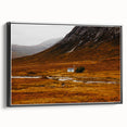 Solitary House in Golden Valley Wall Art | Rustic Farmhouse Decor | Nature Print