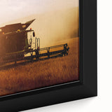 Combine Harvester Rustic Wall Art - Farmhouse Country Decor for Homes