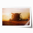 Combine Harvester Rustic Wall Art - Farmhouse Country Decor for Homes