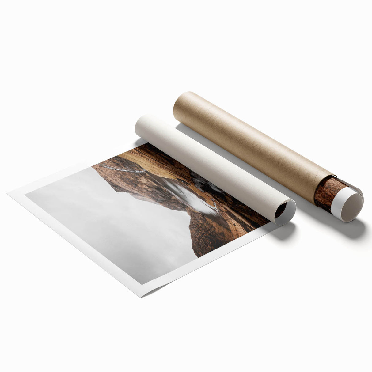 Rustic Wall Art - Majestic Mountain and Stream Landscape for Cozy Decor