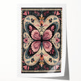 Scandinavian Butterfly Art | Nordic-Inspired Floral Wall Decor Print