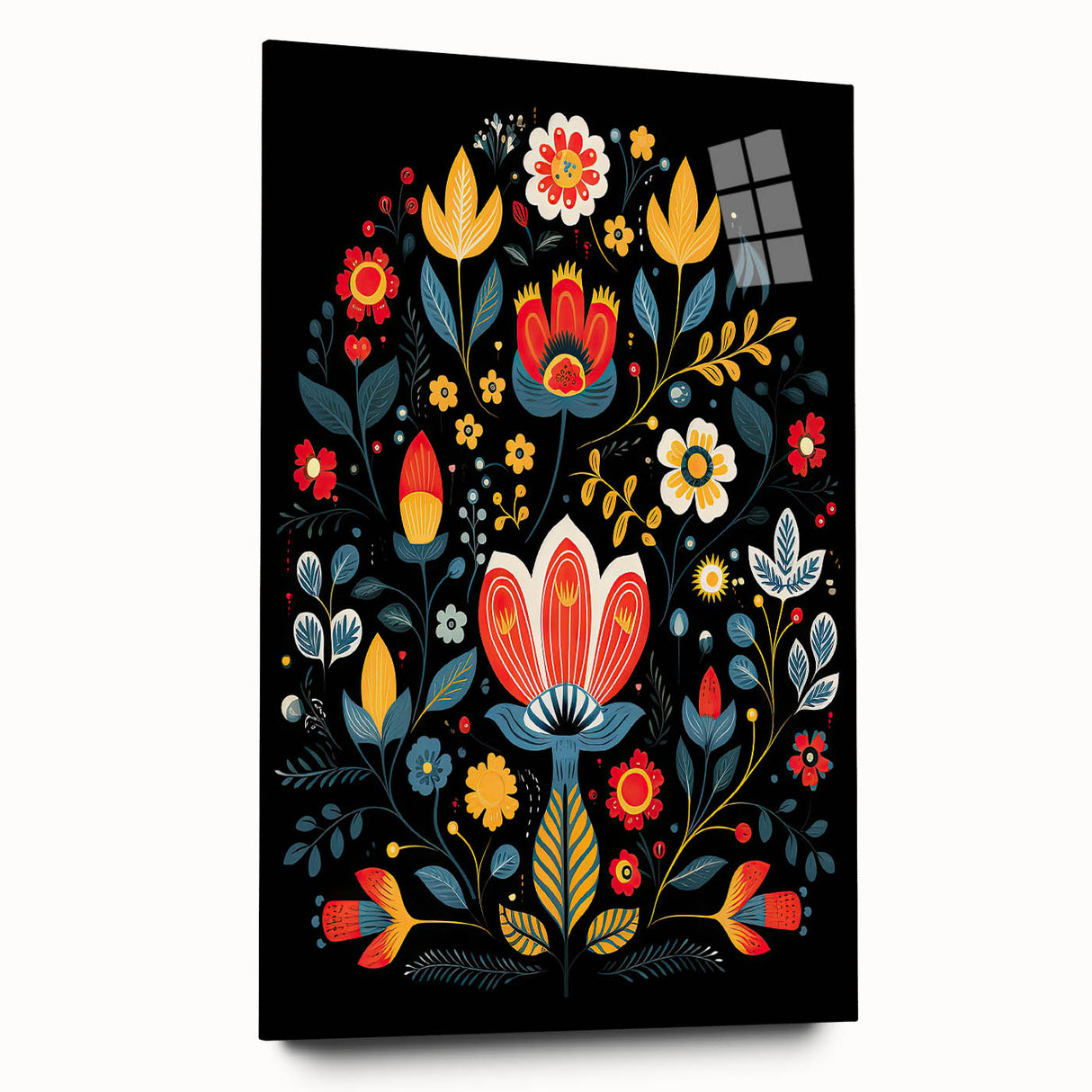 Scandinavian Wall Decor | Minimalist Nordic Floral Art Print