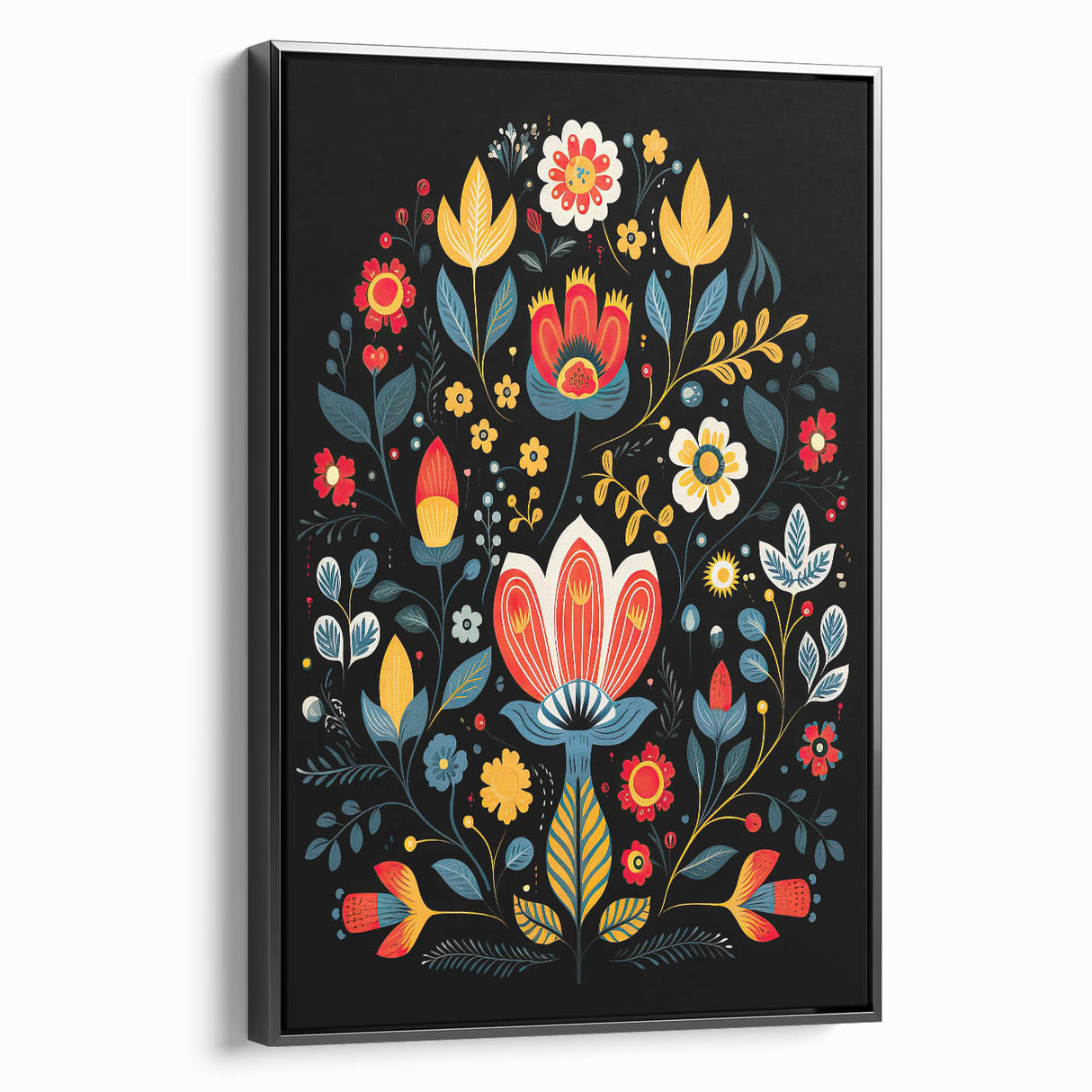 Scandinavian Wall Decor | Minimalist Nordic Floral Art Print