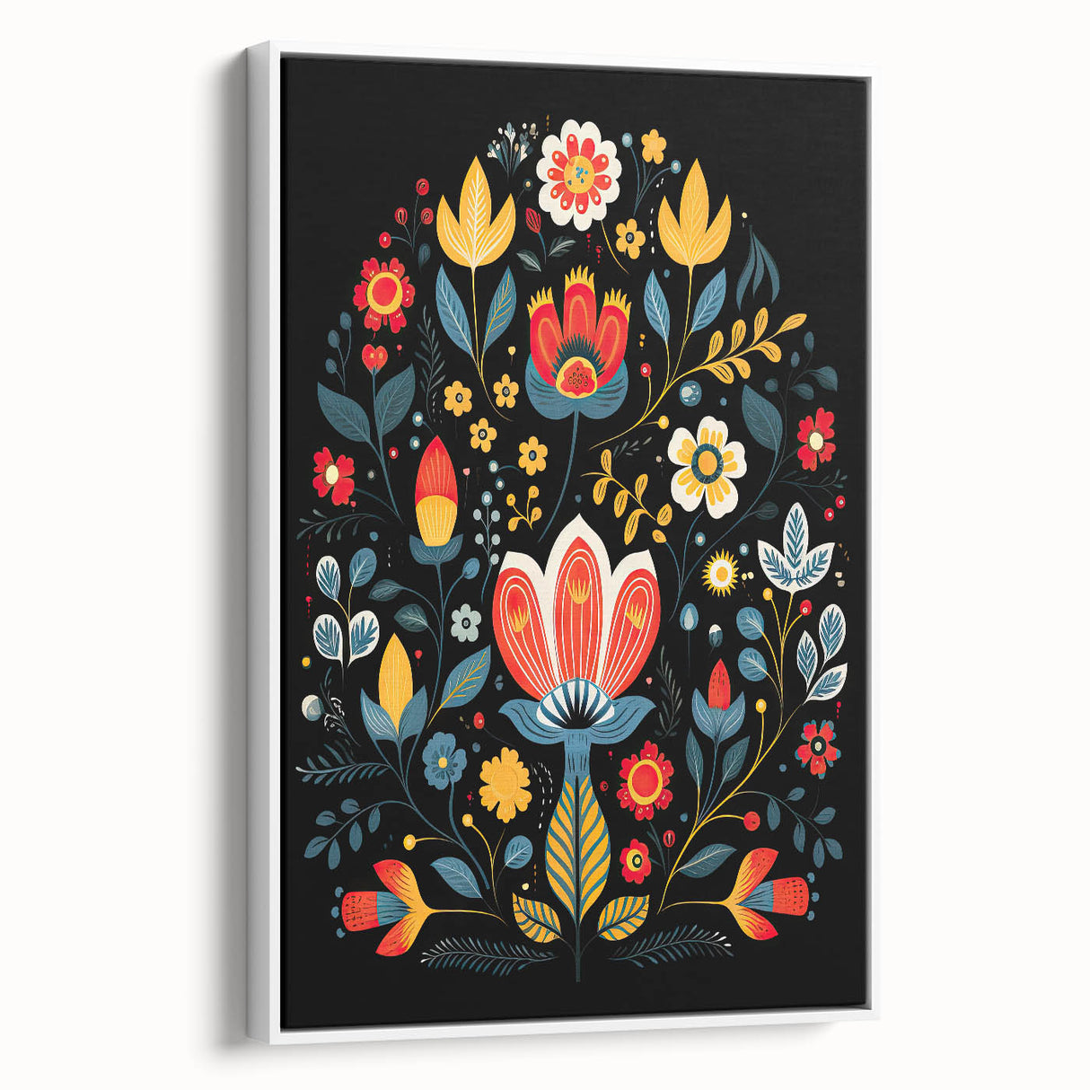Scandinavian Wall Decor | Minimalist Nordic Floral Art Print