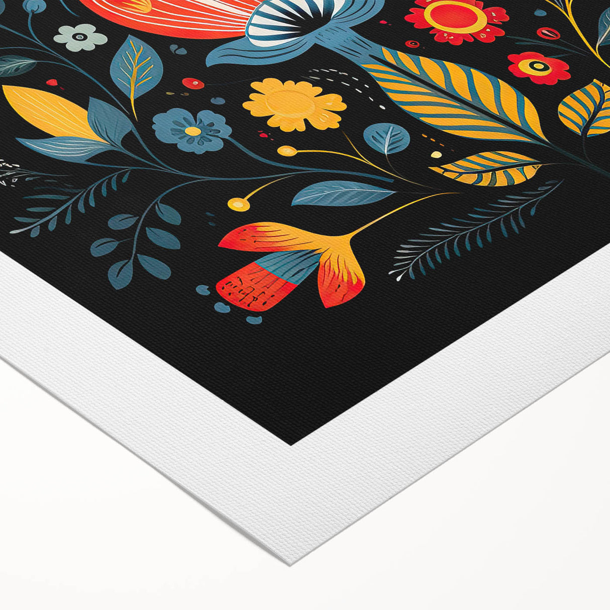Scandinavian Wall Decor | Minimalist Nordic Floral Art Print