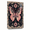 Scandinavian Wall Decor | Nordic Butterfly Art Print in Pink and Gray