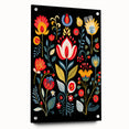 Scandinavian Wall Decor | Vibrant Floral Nordic Art Print