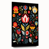 Scandinavian Wall Decor | Vibrant Floral Nordic Art Print