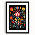 Scandinavian Wall Decor | Vibrant Floral Nordic Art Print