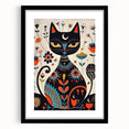 Scandinavian Wall Decor | Mystical Nordic Cat Art Print | Hygge Style