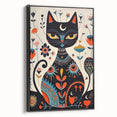 Scandinavian Wall Decor | Mystical Nordic Cat Art Print | Hygge Style