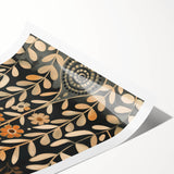Scandinavian Wall Art | Beige and Orange Nordic Bird Art Print | Hygge